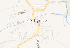 Světlá v obci Chýnice - mapa ulice