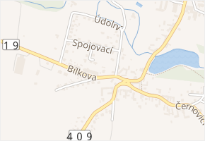Bílkova v obci Chýnov - mapa ulice