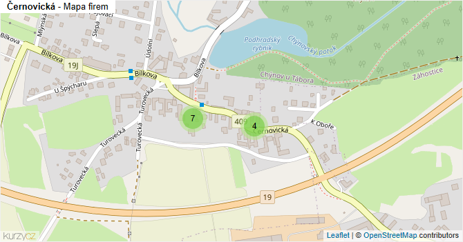 Černovická - mapa firem