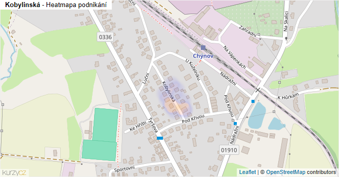 Kobylinská - mapa podnikání