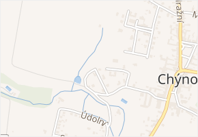 Malovců v obci Chýnov - mapa ulice