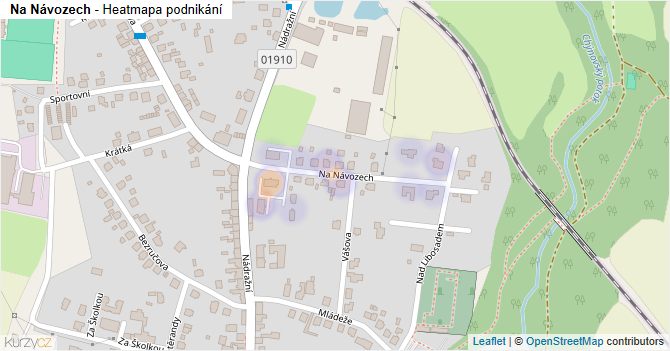 Na Návozech - mapa podnikání