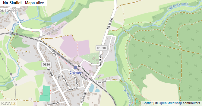 Na Skalici - mapa ulice
