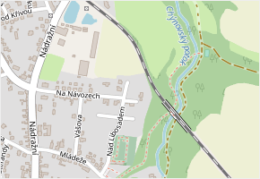 Nad Libosadem v obci Chýnov - mapa ulice