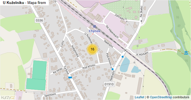 U Kuželníku - mapa firem