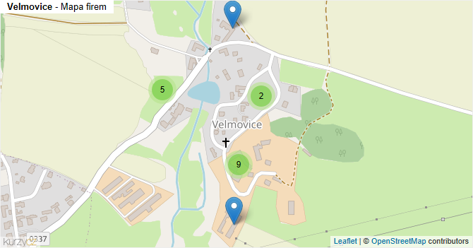 Velmovice - mapa firem