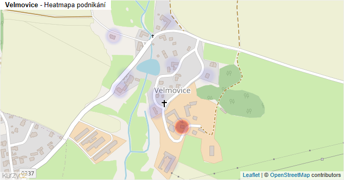 Velmovice - mapa podnikání
