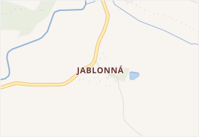 Jablonná v obci Chyše - mapa části obce