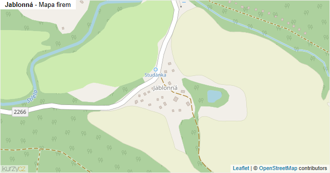 Jablonná - mapa firem
