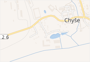 Ke Kablu v obci Chyše - mapa ulice