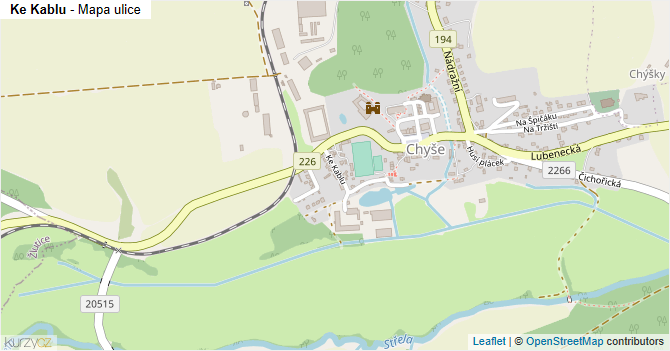 Ke Kablu - mapa ulice