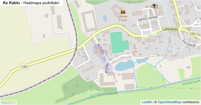 Ke Kablu - mapa podnikání