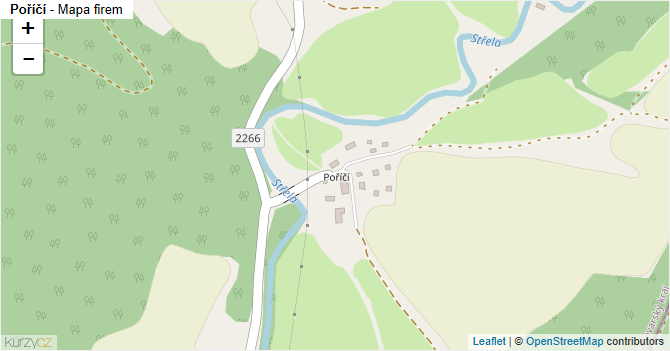 Poříčí - mapa firem