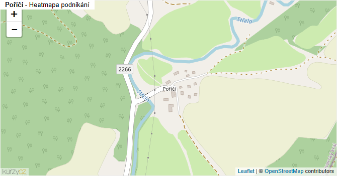 Poříčí - mapa podnikání