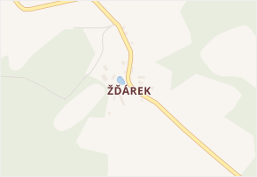 Žďárek v obci Chyše - mapa části obce