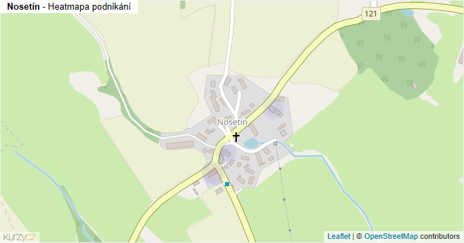 Nosetín - mapa podnikání