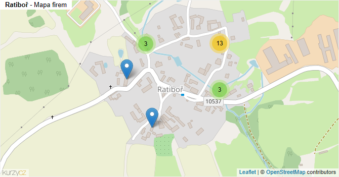 Ratiboř - mapa firem