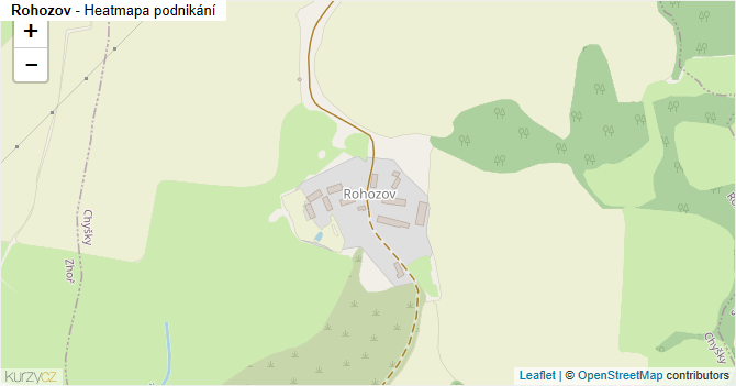 Rohozov - mapa podnikání
