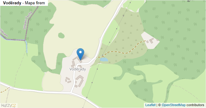 Voděrady - mapa firem