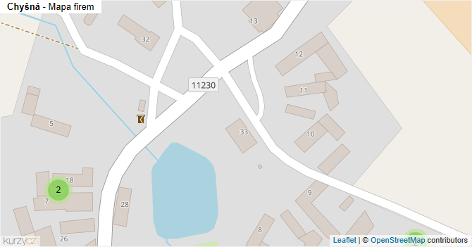Chyšná - mapa firem
