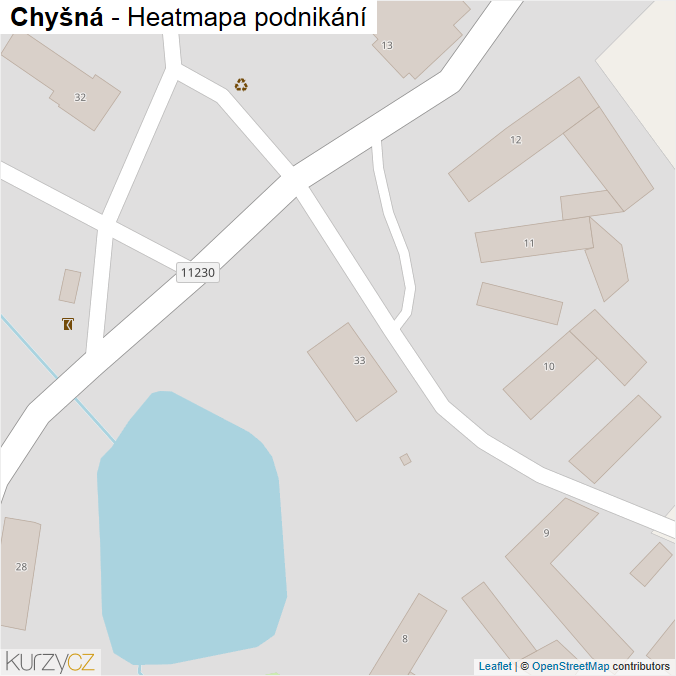 Mapa Chyšná - Firmy v obci.