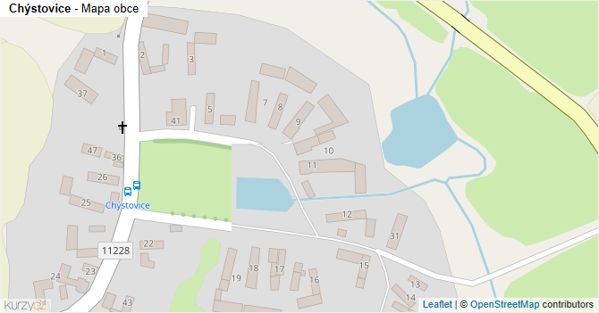 Chýstovice - mapa obce