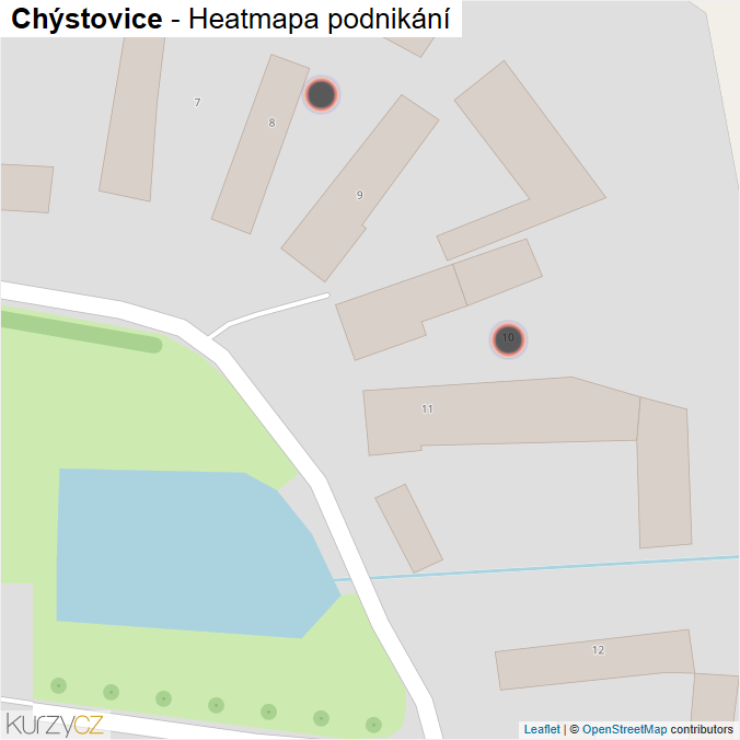 Mapa Chýstovice - Firmy v obci.