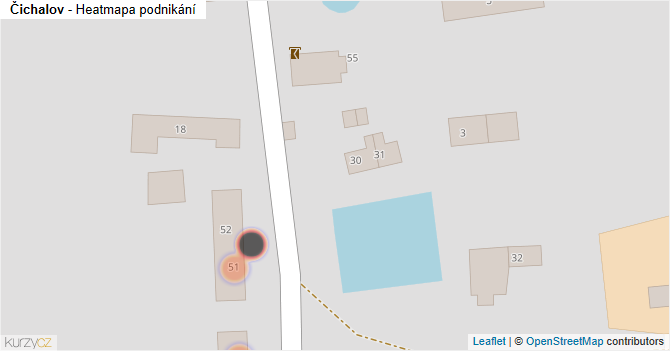 Čichalov - mapa podnikání