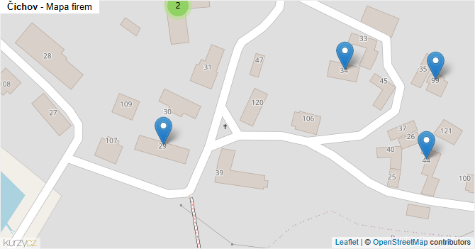 Číchov - mapa firem