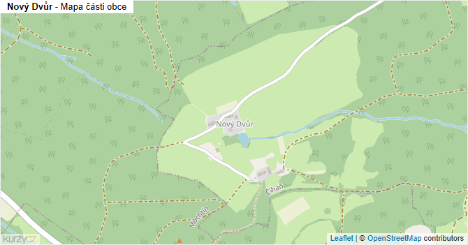 Nový Dvůr - mapa části obce