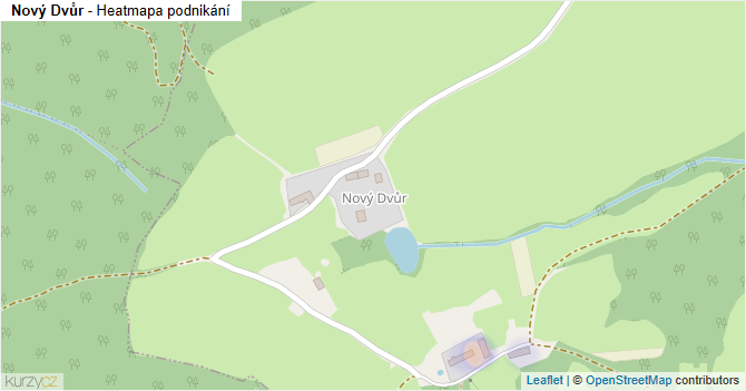 Nový Dvůr - mapa podnikání