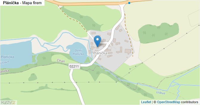 Plánička - mapa firem