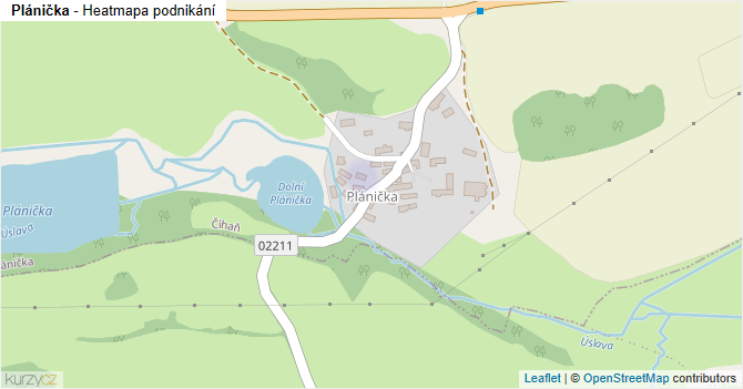 Plánička - mapa podnikání