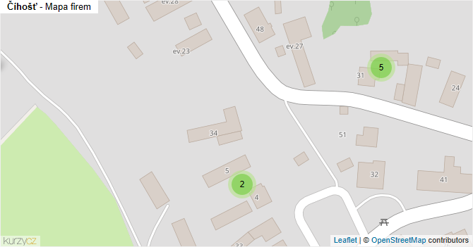 Číhošť - mapa firem