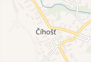 Číhošť v obci Číhošť - mapa části obce