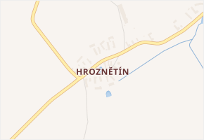 Hroznětín v obci Číhošť - mapa části obce