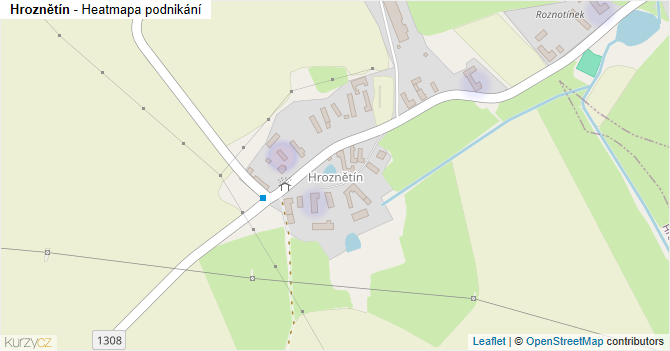 Hroznětín - mapa podnikání