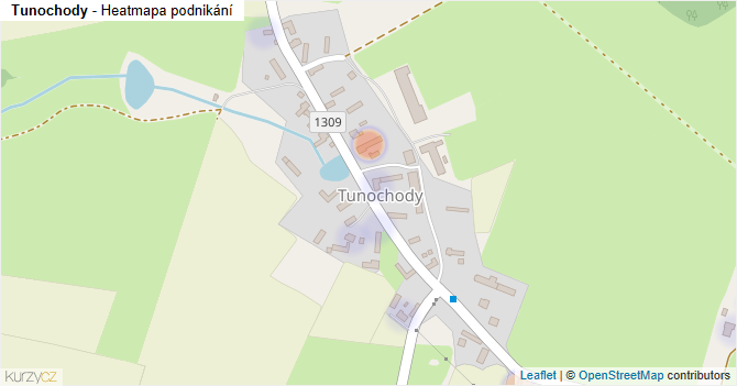 Tunochody - mapa podnikání