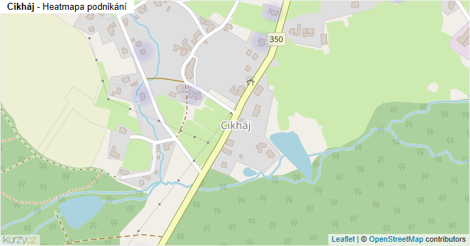 Cikháj - mapa podnikání