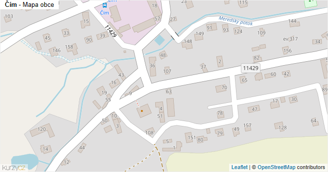 Čím - mapa obce