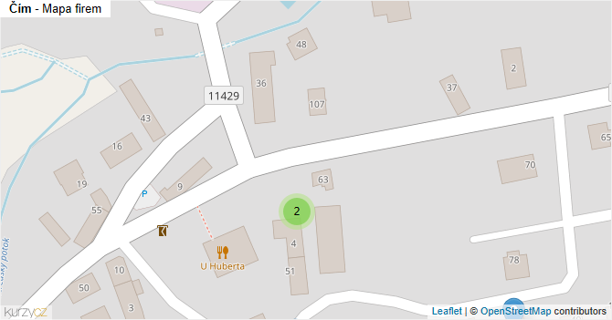Čím - mapa firem