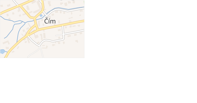 Čím v obci Čím - mapa části obce