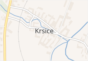 Krsice v obci Čimelice - mapa části obce