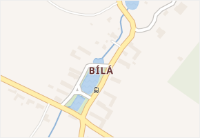 Bílá v obci Číměř - mapa části obce