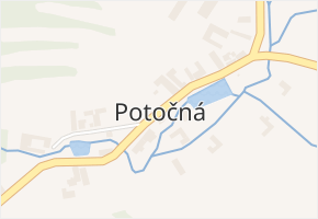 Potočná v obci Číměř - mapa části obce