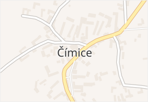 Čímice v obci Čímice - mapa části obce