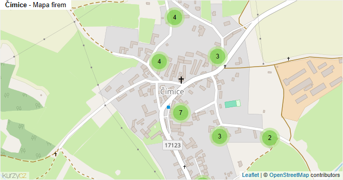 Čímice - mapa firem