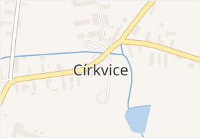 Církvice v obci Církvice - mapa části obce