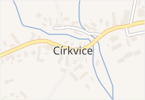 Církvice v obci Církvice - mapa části obce