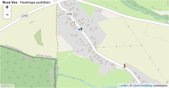 Nová Ves - mapa podnikání